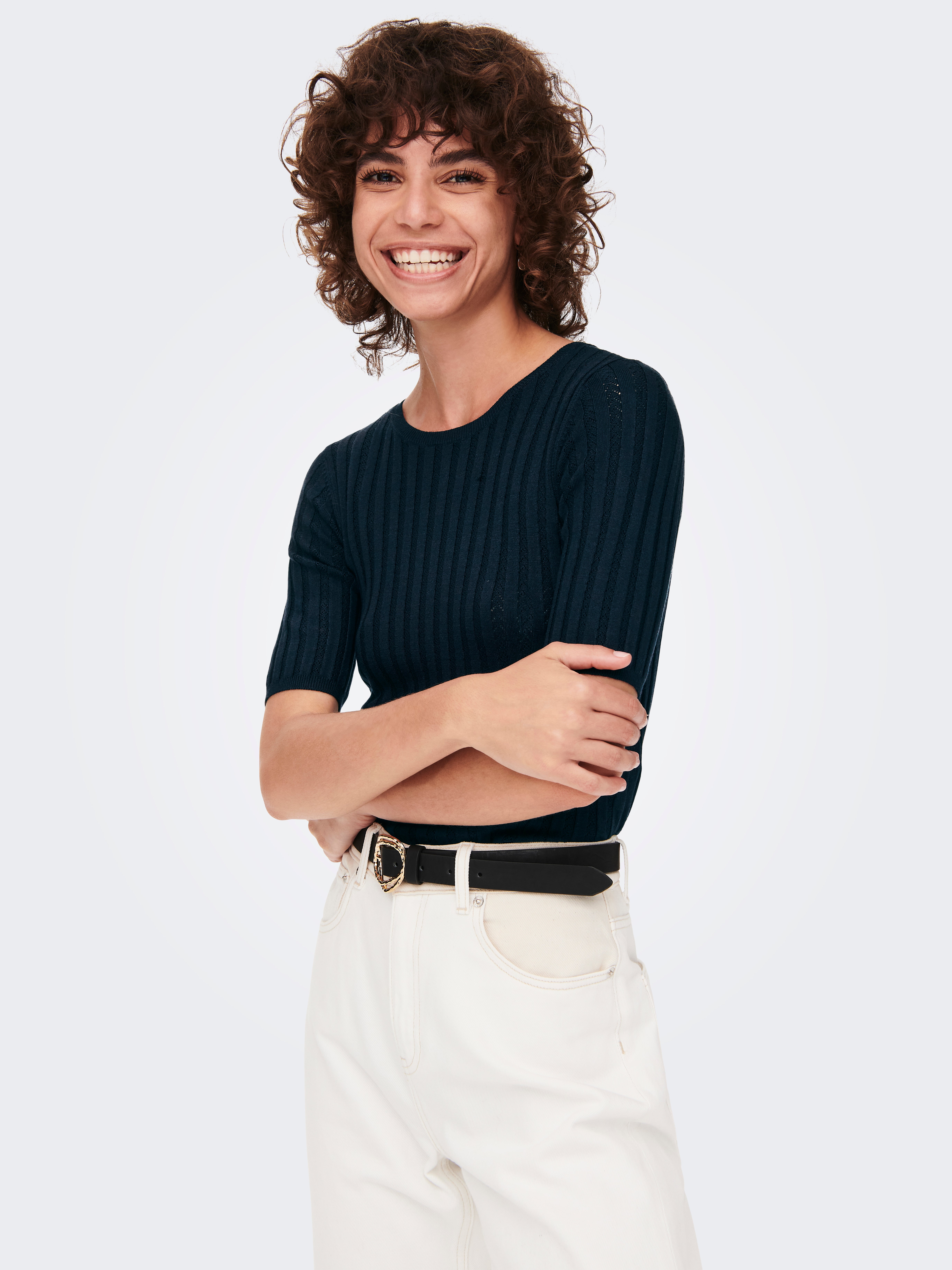 JDYANNAMARIA Strickpullover Sky Captain