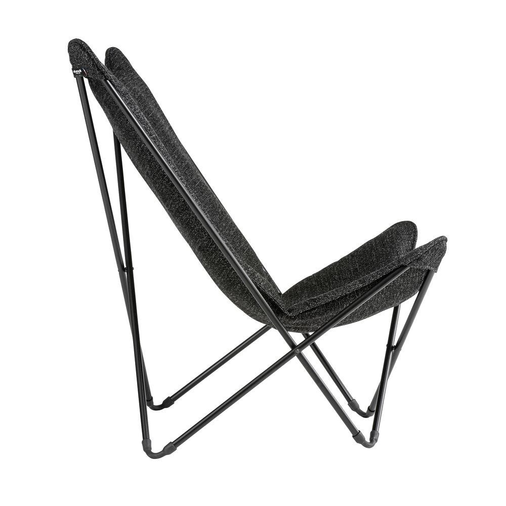 Gepolsterter Breiter Butterfly Chair Sphinx Tundra Schwarz Ebene