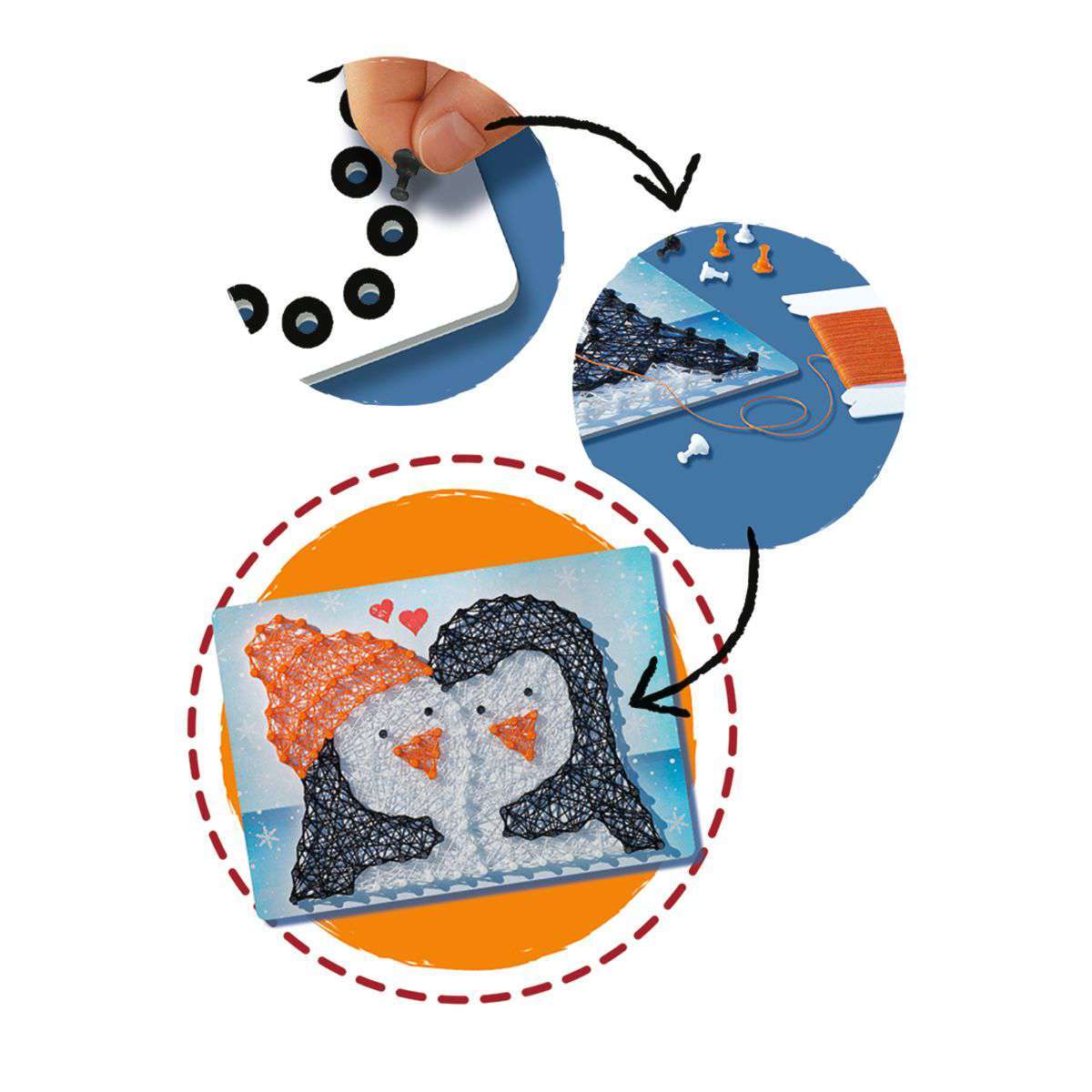 Ravensburger Spiel String Art Pinguine