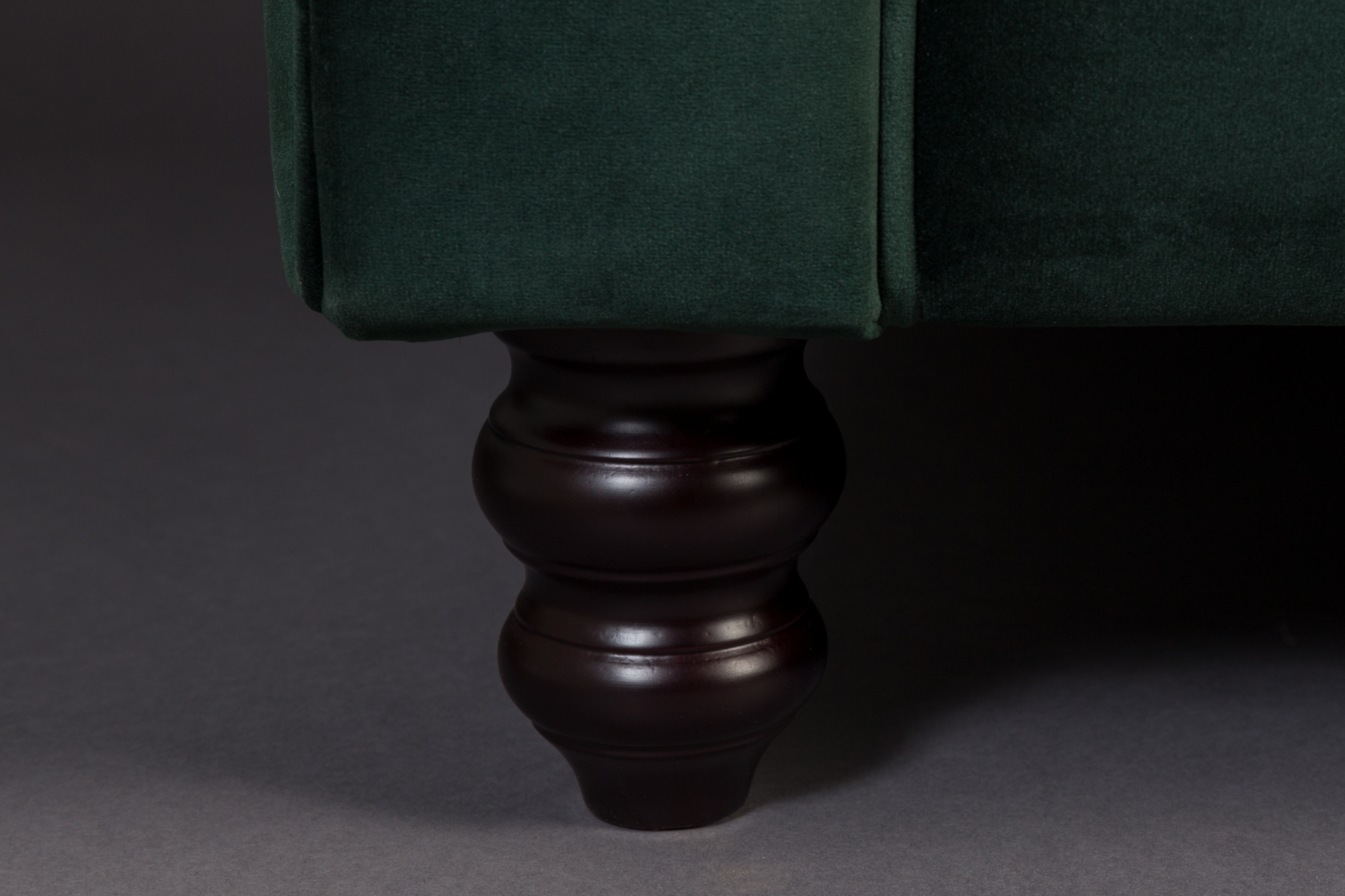 3-zits bank Chester velvet Dutchbone Chester Velvet 3-zits bank groen