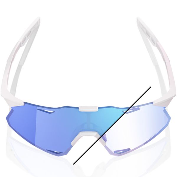 100% Hypercraft Photochromic Cykelbriller, Pearl White Glitter