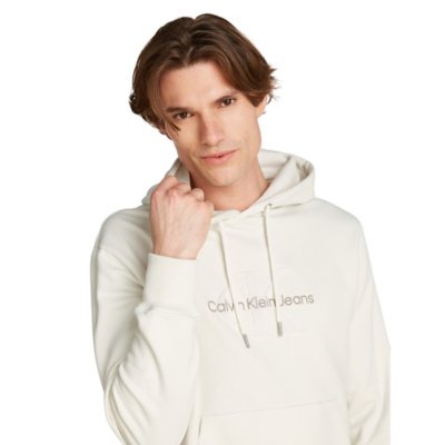 Sweatshirt à capuche homme Chenille Monologo CALVIN KLEIN