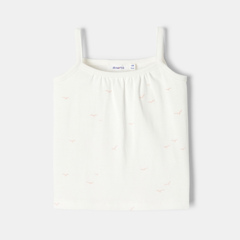 Débardeur en coton bio rose mixte Absorba