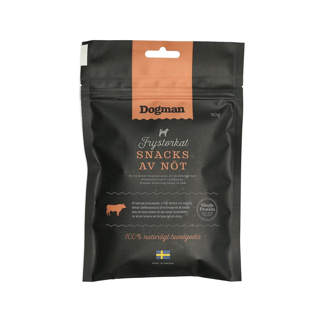 Dogman Frysetørket snacks av storfe Dogman