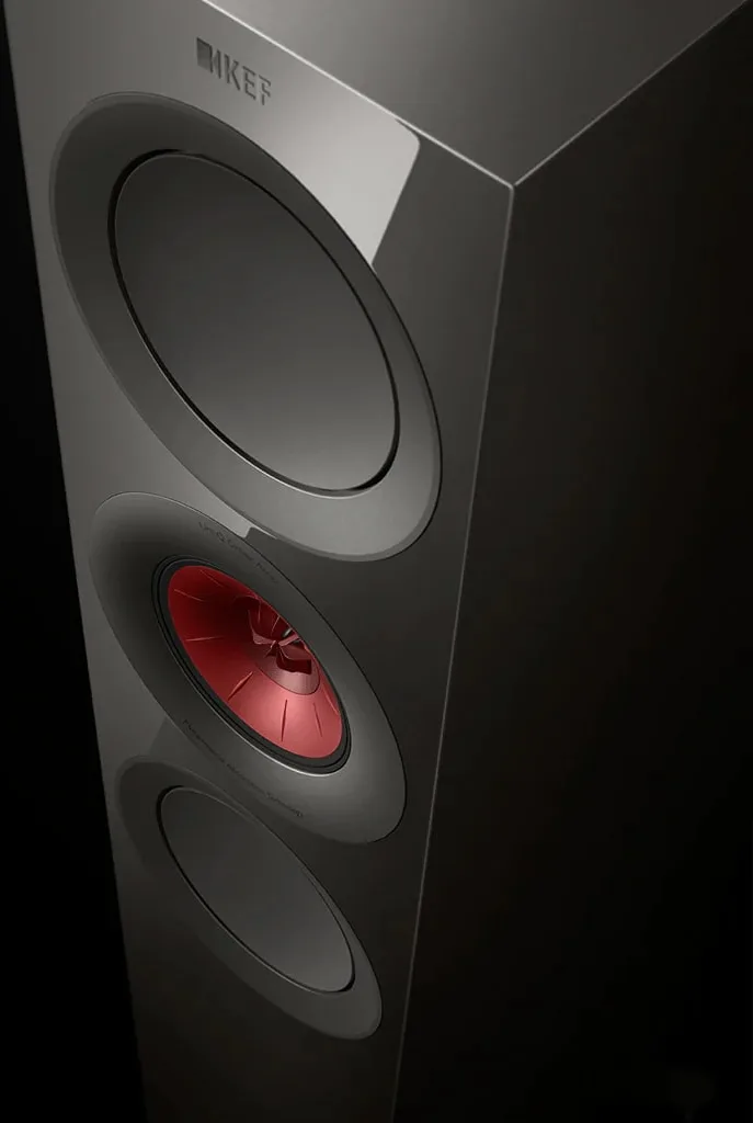 KEF R7 Meta Gris Titane (la paire) Enceintes colonne