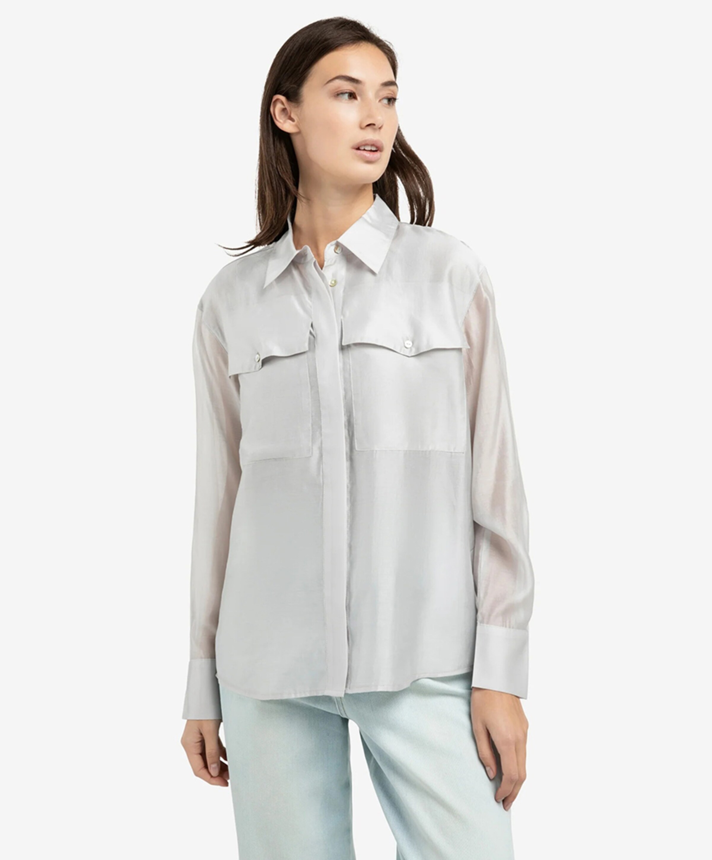 YAYA Dames blouse grijs