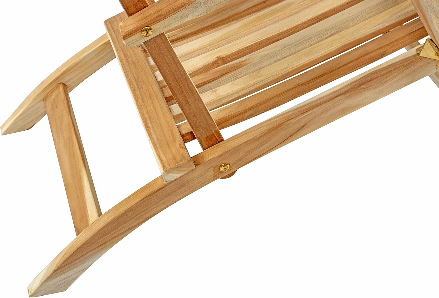 SAM Teak Holz Deckchair, Liege-Stuhl, verstellbar, geschliffen, robuste Garten- Balkon- Sonnenliege, Liegekomfort
