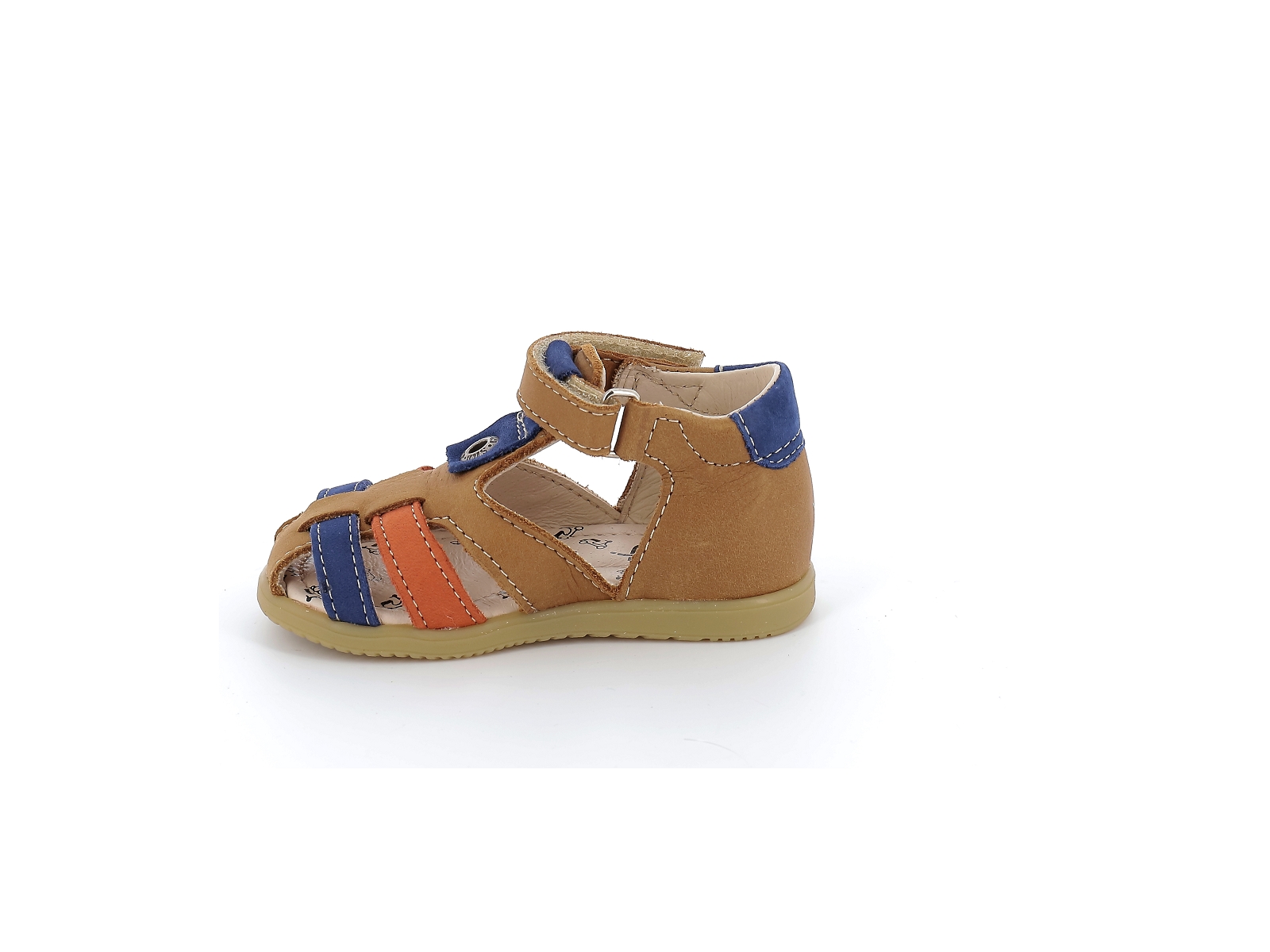 Bopy-RADJA Cuir Marron Bleu