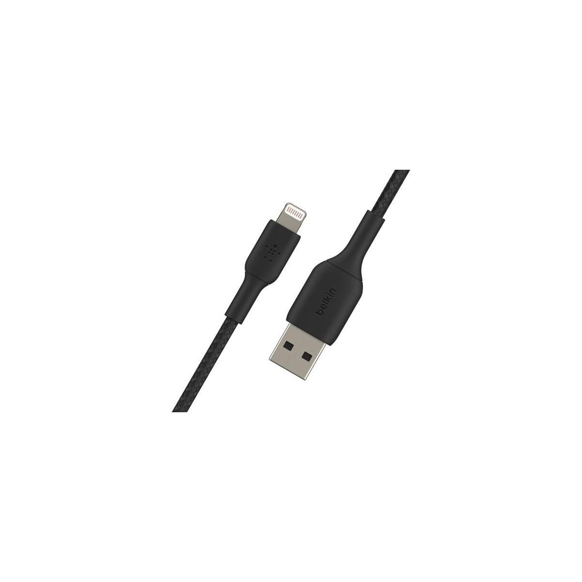 Belkin CAA002BT3MBK, 3 m, Lightning, USB A, Hankjønn, Hankjønn, Svart