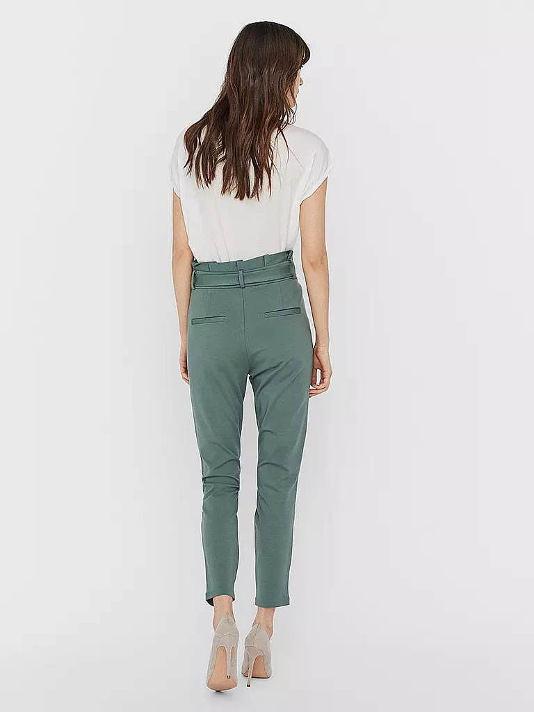 VERO MODA Highwaist Hose Loose Fit VMEVA grün