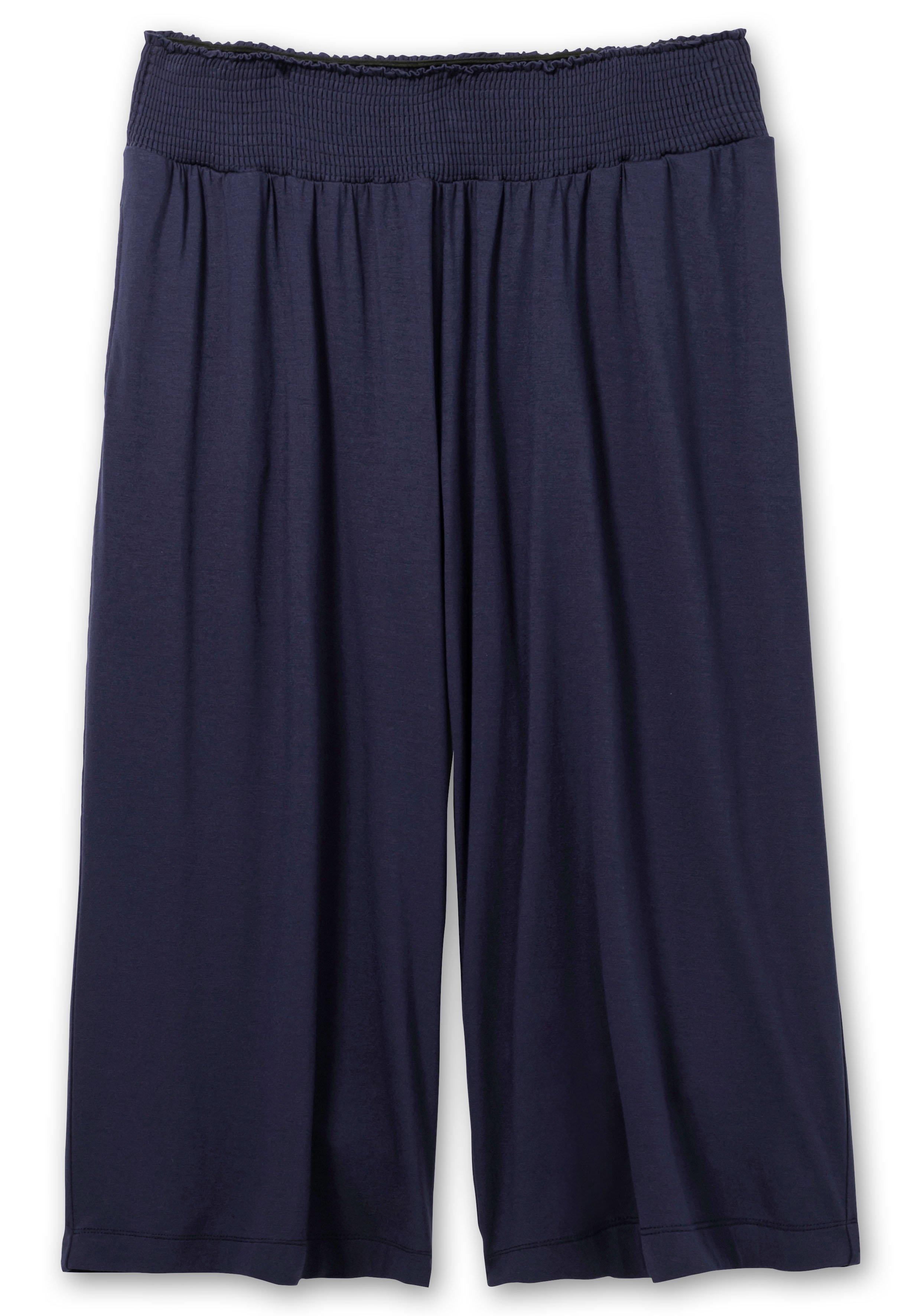 Weite Jerseyhose in 3/4-Länge