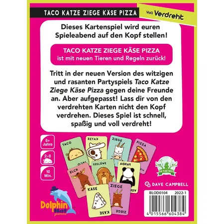 Asmodee Blue Orange Taco Katze Ziege Käse Pizza: Voll Verdreht