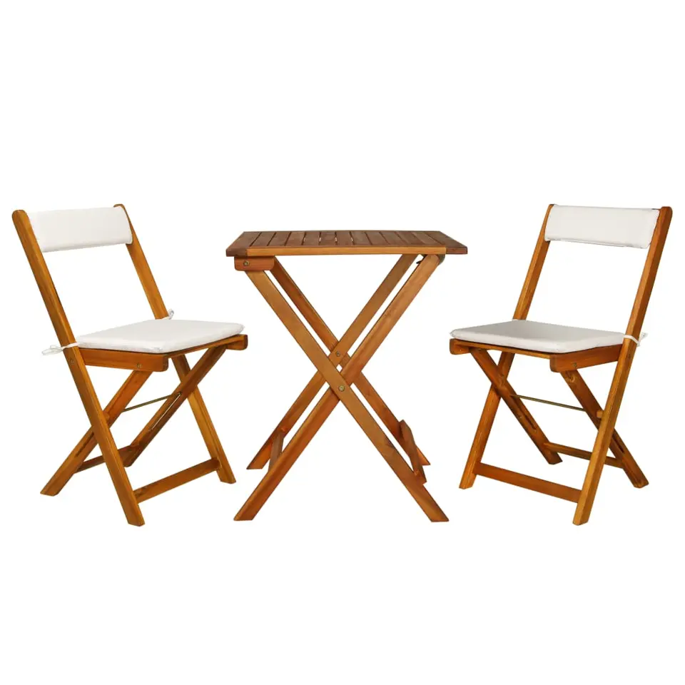 vidaXL - Bistro Set - Bruin - Hout