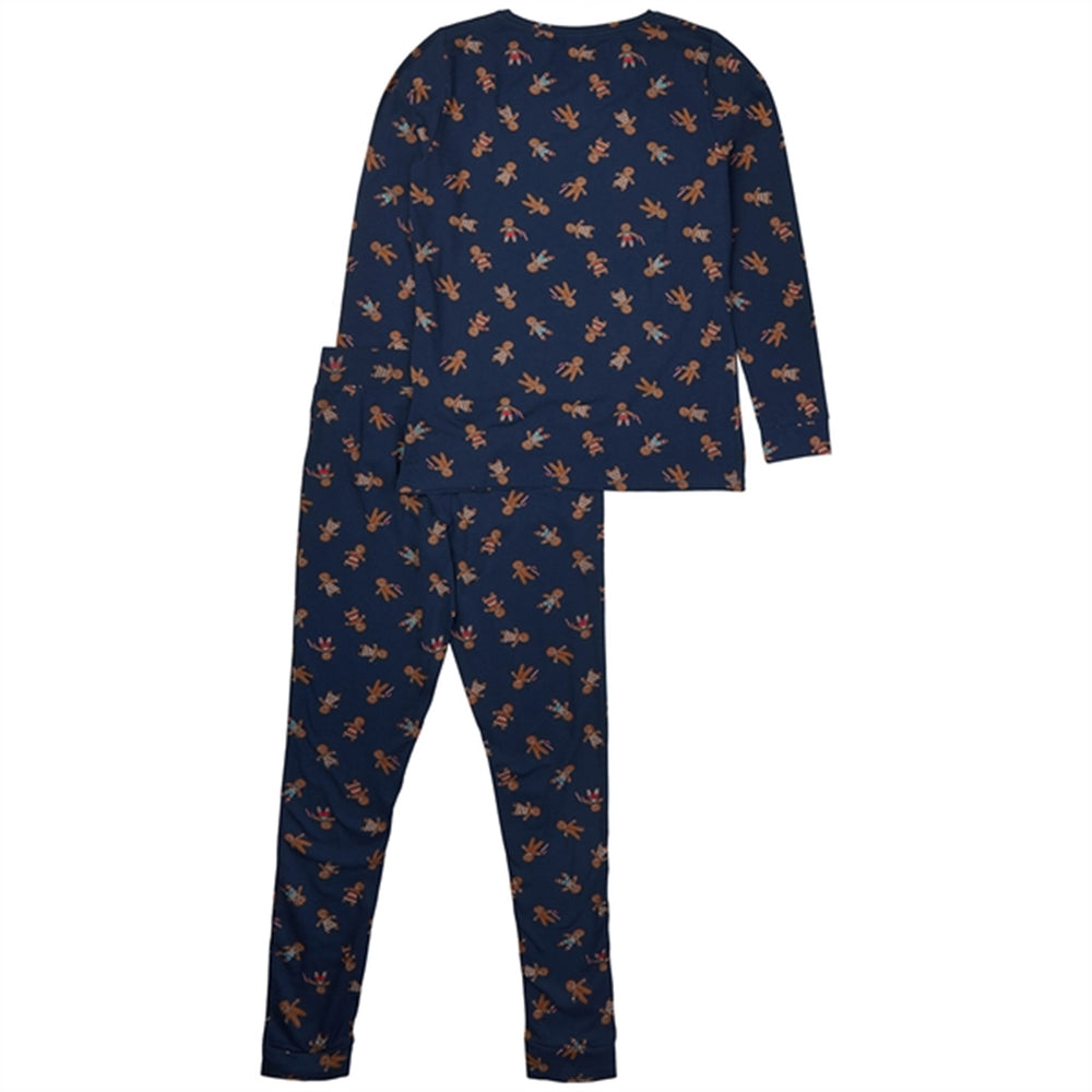 Navy Blazer Ginger Aop Holiday Pyjamas Voksen