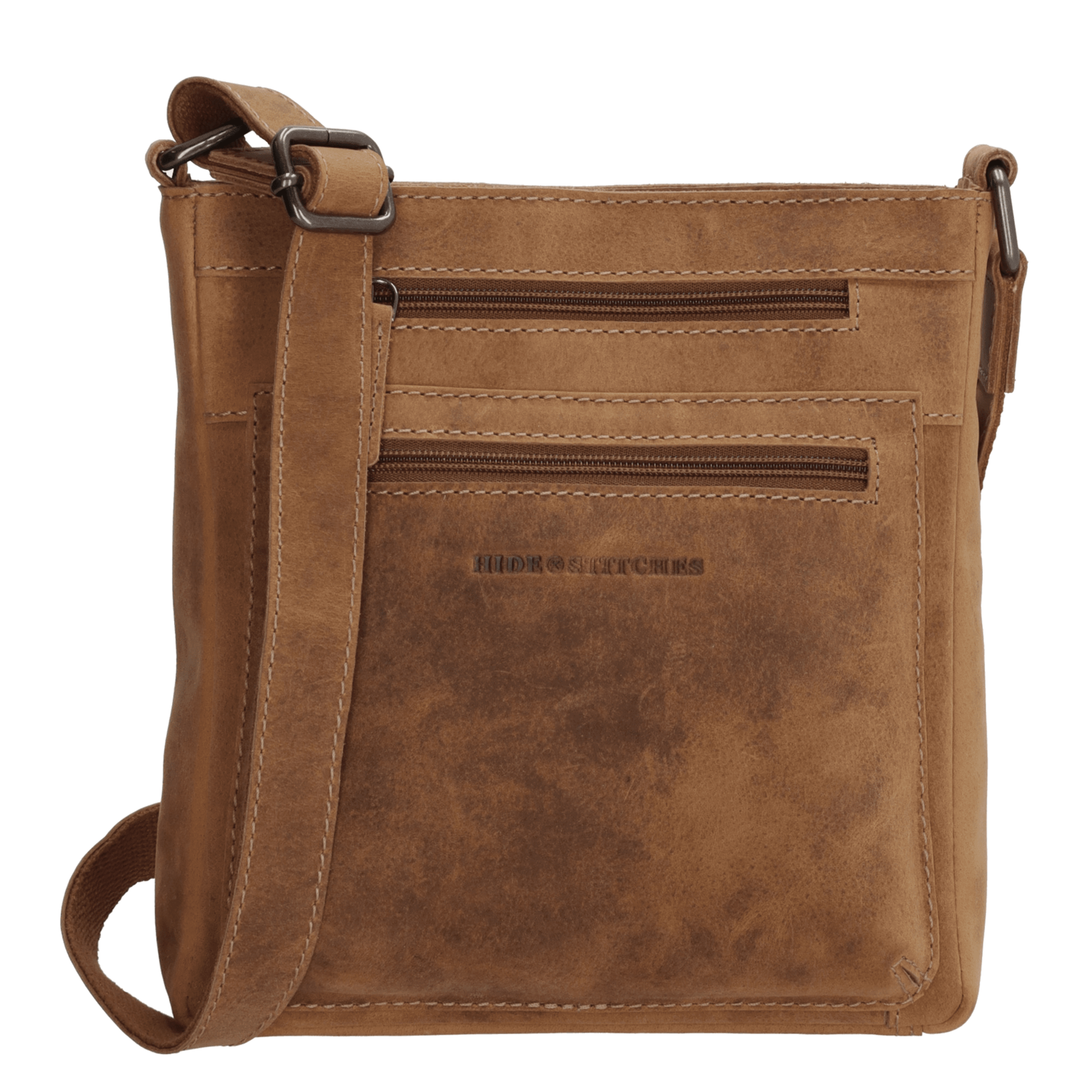 Hide & Stitches Idaho Schoudertas Bruin