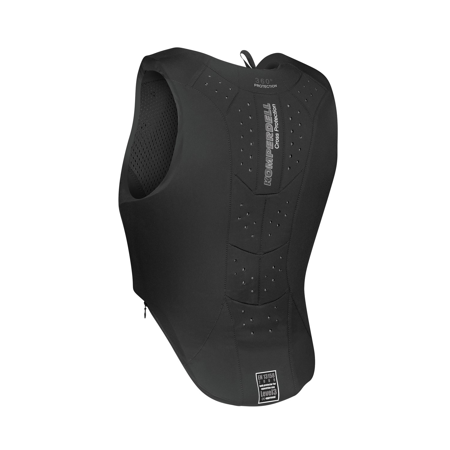 KOMPERDELL Sicherheitsweste Frontzipp Slim Fit  - schwarz