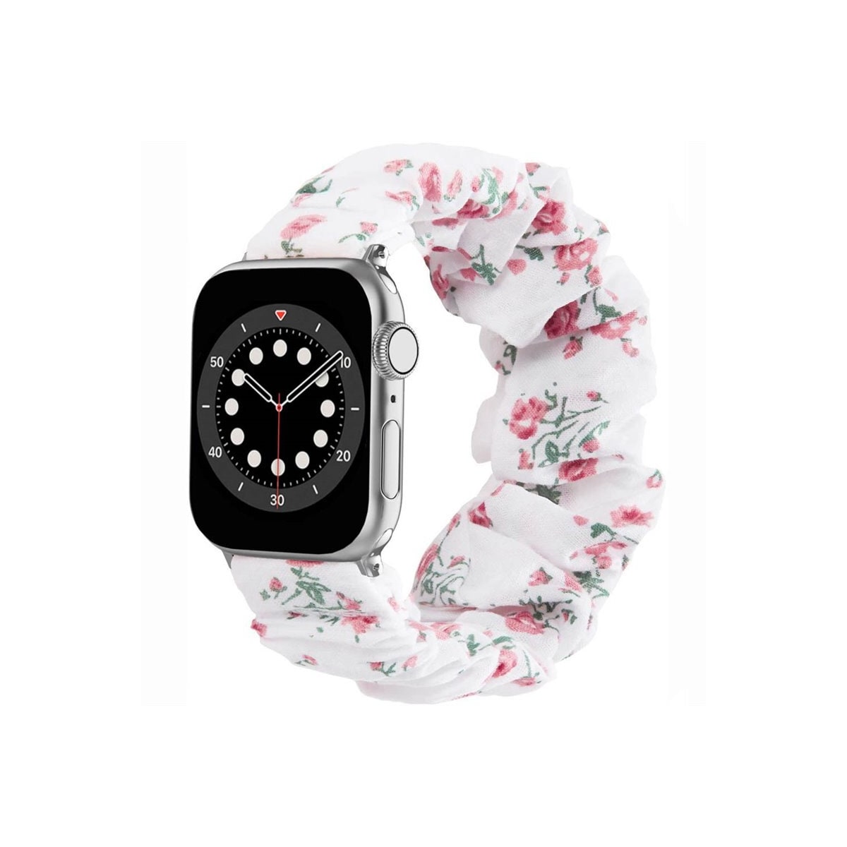 Scrunchie Elastisk armbånd Apple Watch 6 (44mm) - Flower