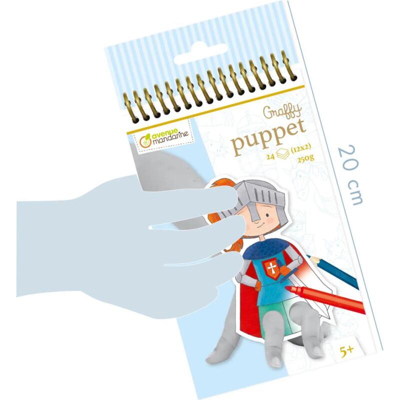 Graffy Puppet, Dragons et Chevaliers - Bleu