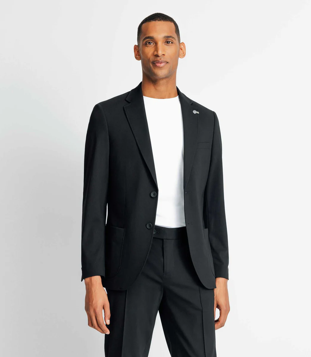 Veste ville maille noir