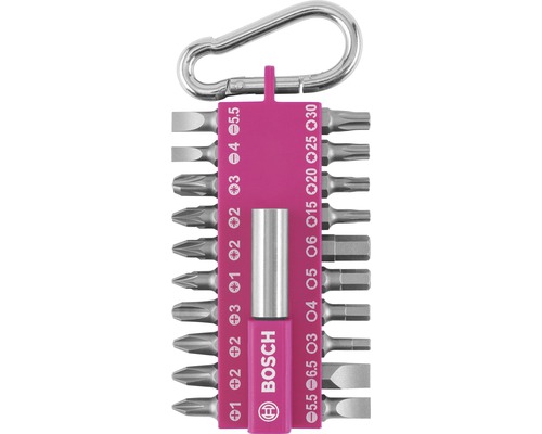 Bosch 21-delige bitset, roze