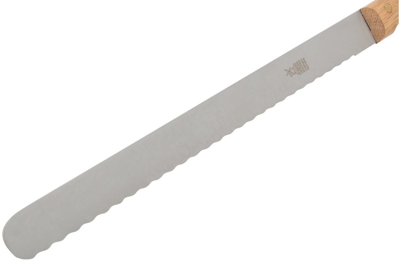 Robert Herder 1607120028 brood en vleesmes 31.5 cm, eikenhout