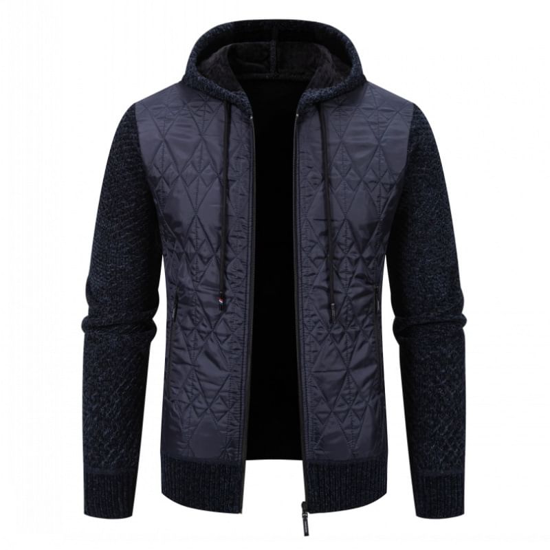 Aozora - Effen vest met capuchon en rits