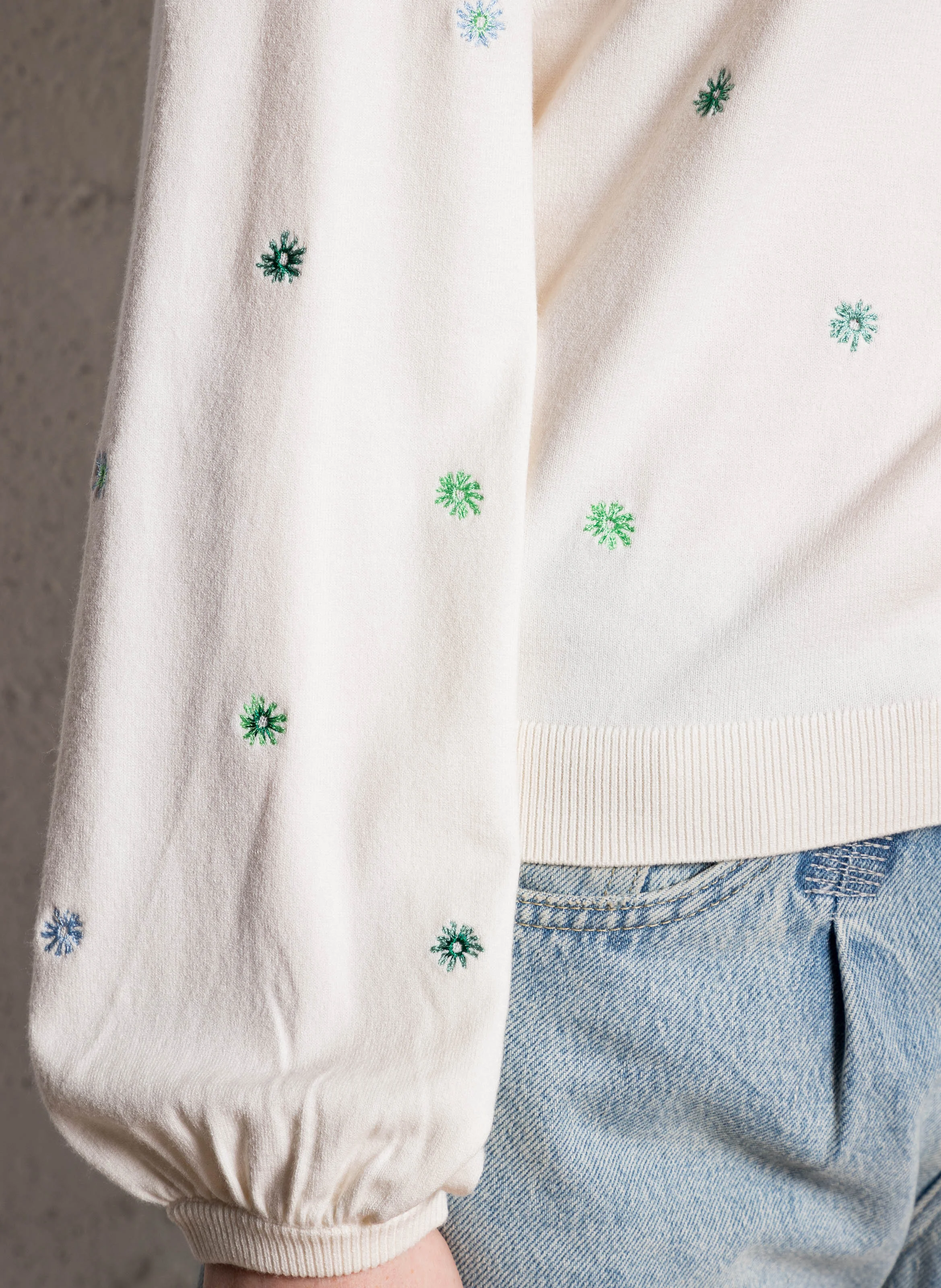 HILLY - Pull col rond| Blanc