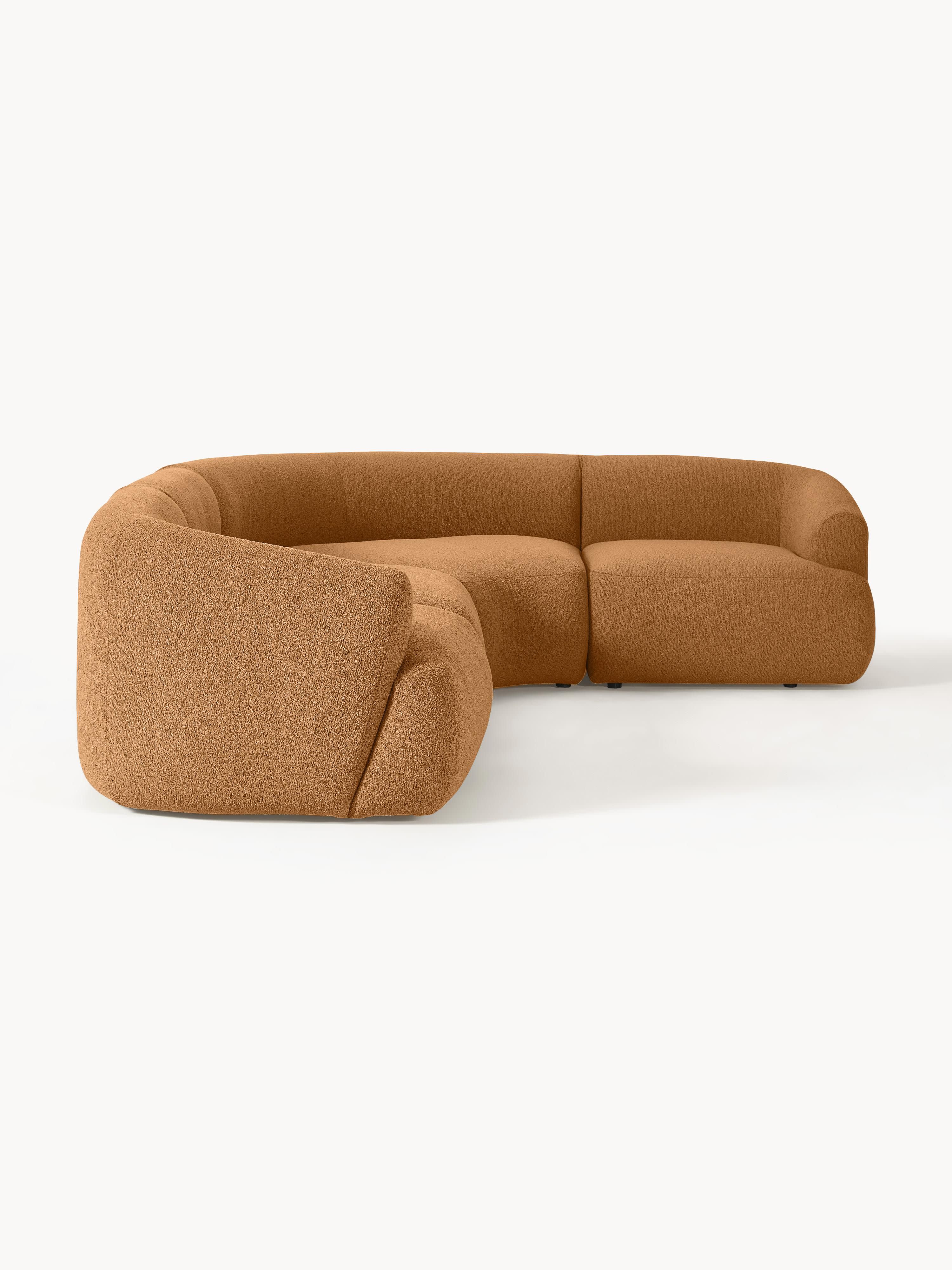 Modulaire bouclé hoekbank Sofia (4-zits)