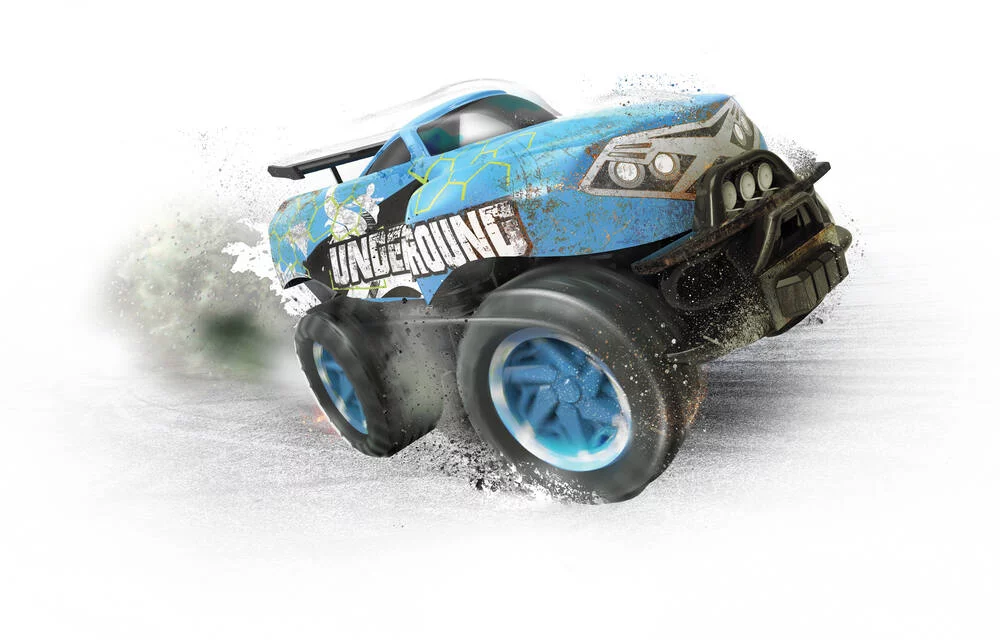 EXOST RADIOCOMMANDE-  MINI TRUCK X-BEAST BLEU 2.4 GHZ