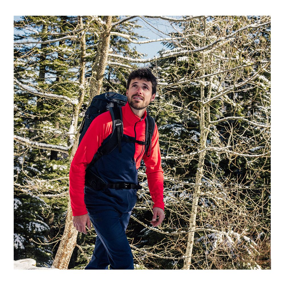 Millet SENECA - Polaire Homme saphir/rouge