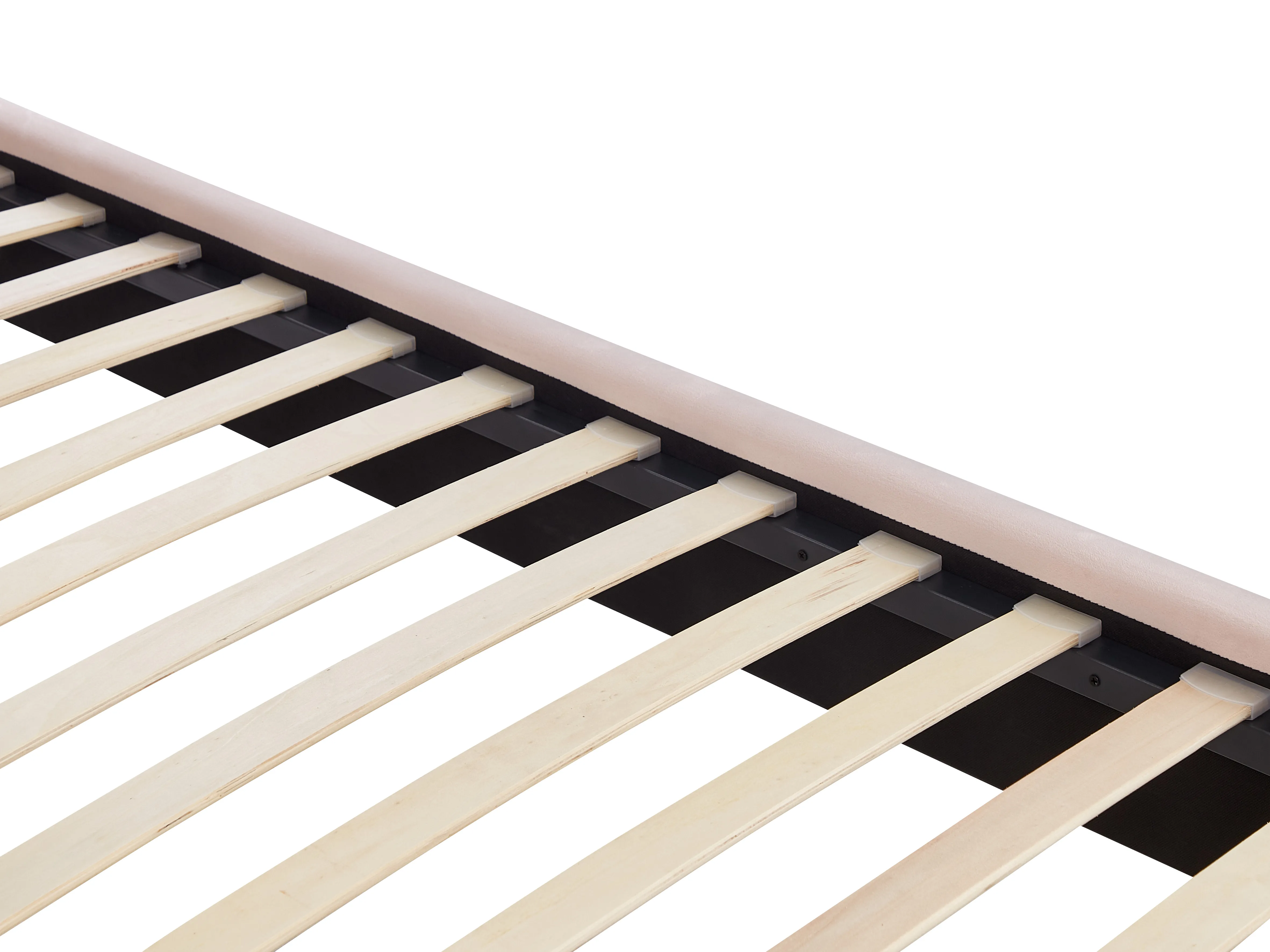 Bed Fluweel LUNAN 180 x 200 cm Pastelroze
