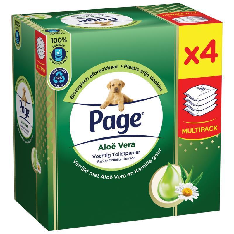 Page Vochtig toiletpapier aloe vera 4x38 Stuks