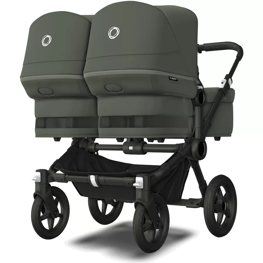 bugaboo Zwillingswagen Donkey 5 Twin Complete BlackForest Green