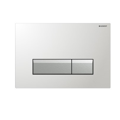 Geberit Sigma 40 bedieningsplaat met geurafzuiging wit glans