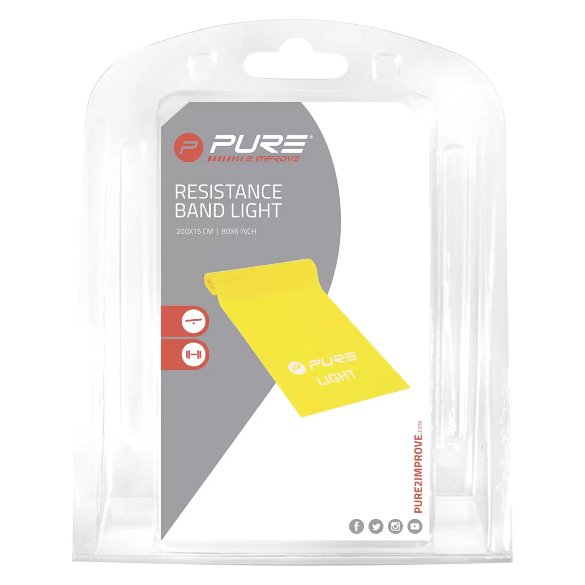 Widerstandsband XL Pure2Improve Light Gelb