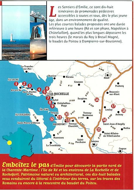 RANDO EDITIONS - SENTIERS EMILIE CHARENTE MARITIME NORD
