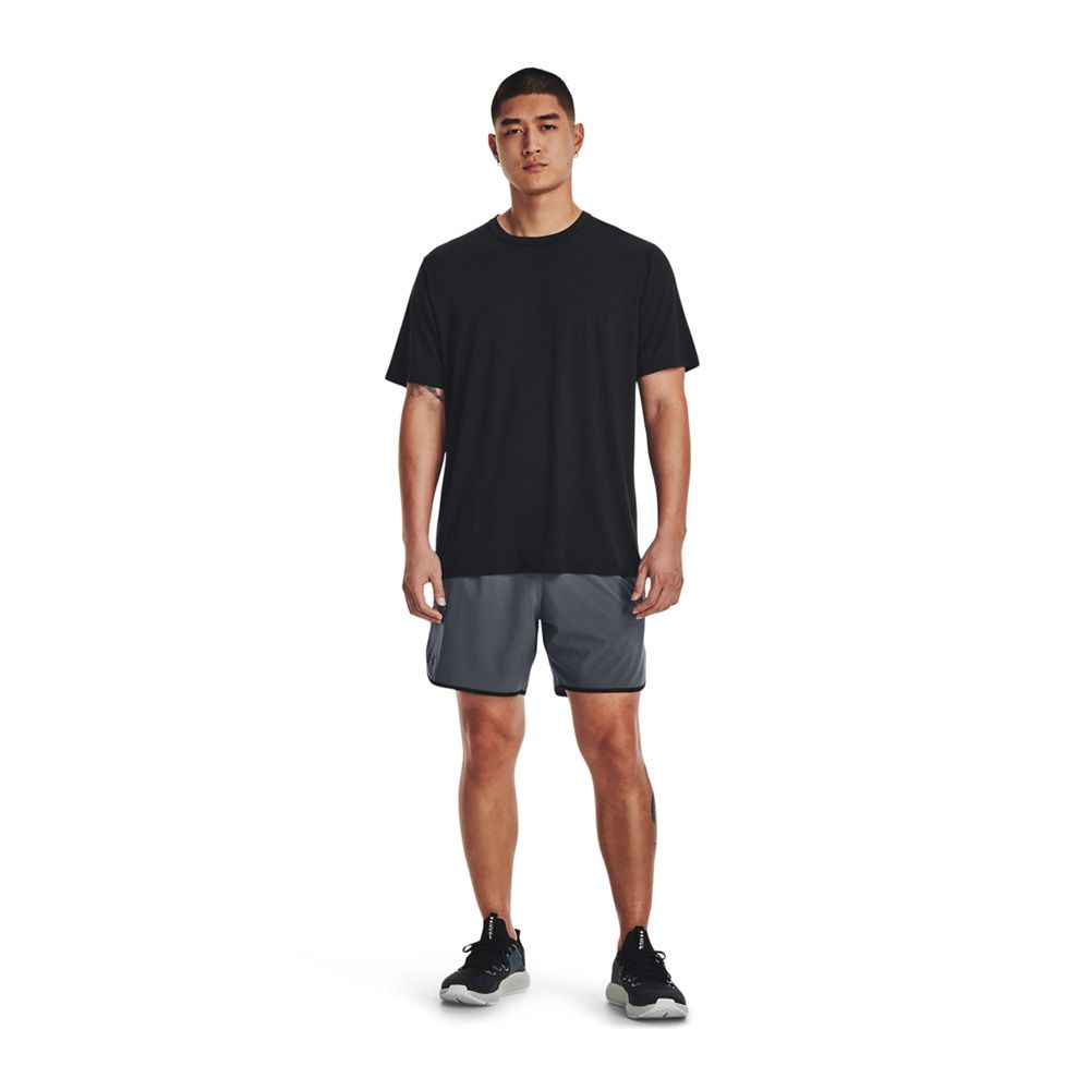 Under Armour UA HIIT WOVEN 6IN - Short Homme pitch gray/black
