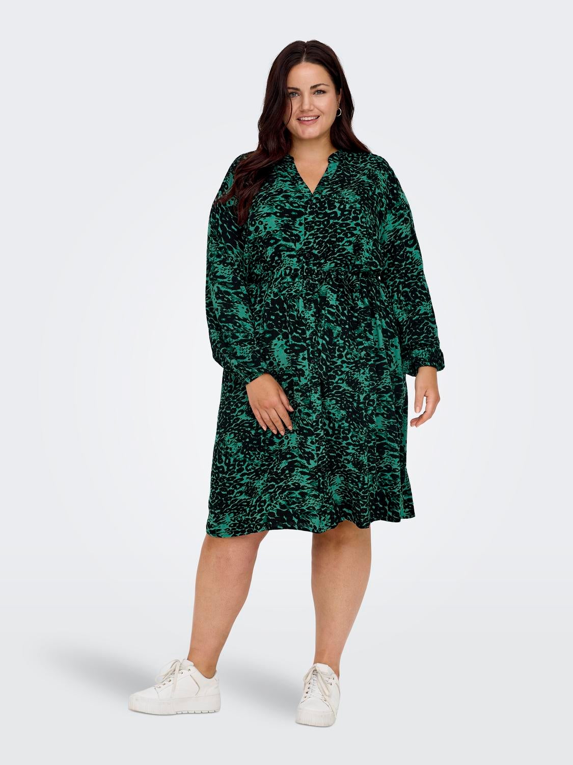 CAROTTELIA Langes Kleid Bayberry