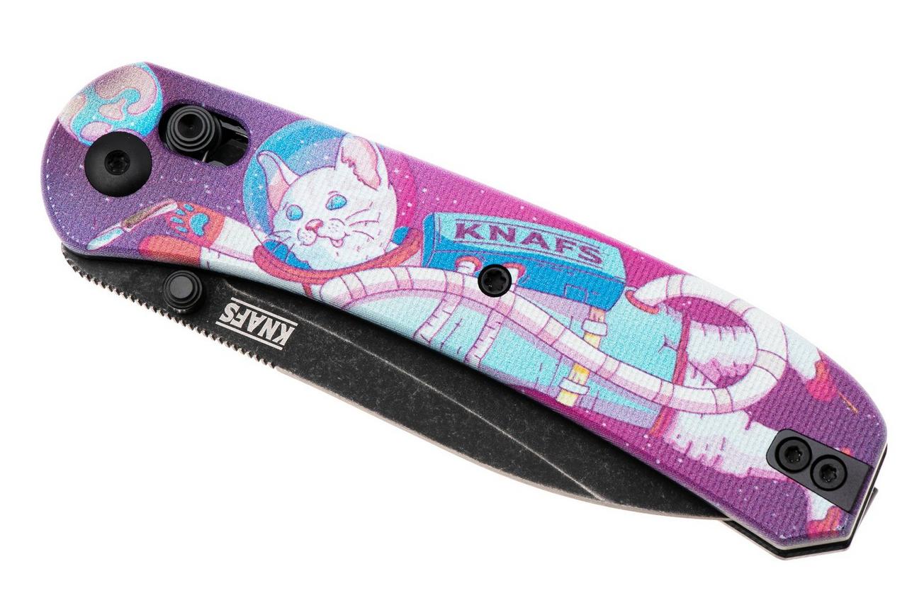 KNAFS Lander 2, KNAFS-00501 Blackwashed S35VN, Kitty Cosmo Crew G10, zakmes