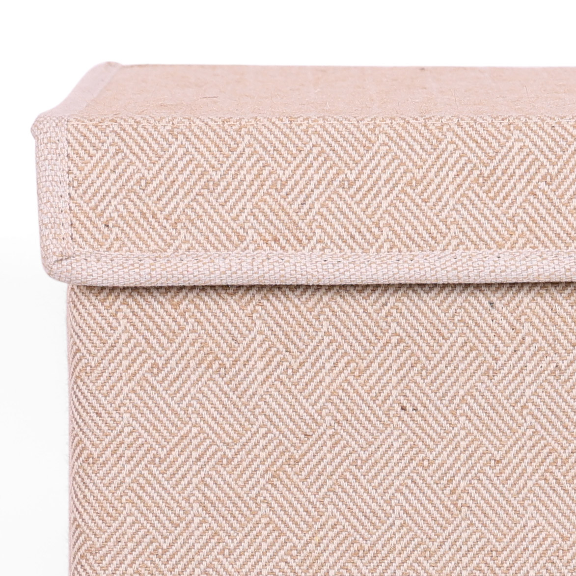 Opbergdoos Auri beige square 45x34x40cm