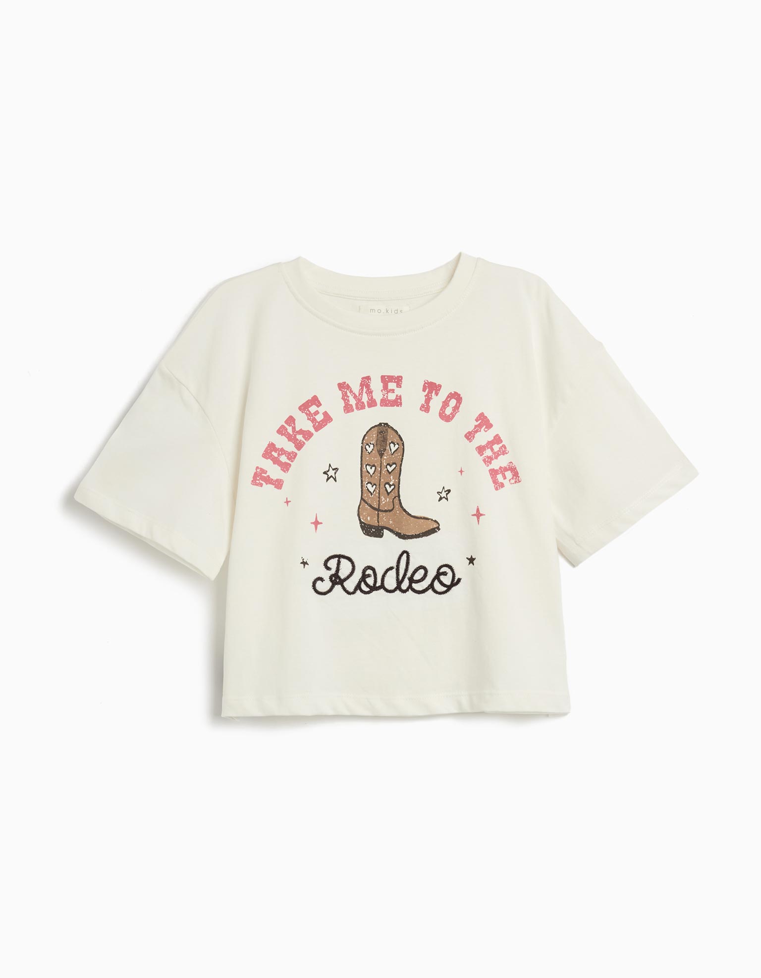 T-shirt Print, Menina, Branco