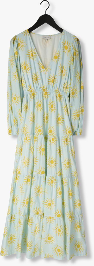 OMODA ATELIER lichtblauwe omoda atelier maxi jurk x kae
