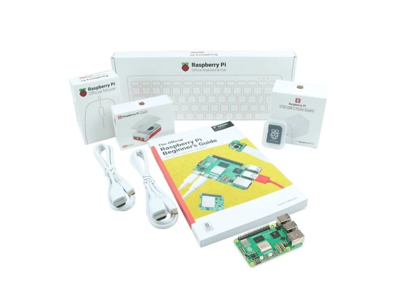Raspberry Pi Desktop-Kit Raspberry Pi 5 8GB Raspberry Pi 5 Desktop Kit enthält alles offizielle Zubehör, das Sie benötigen, um schnell und einfach mit dem Raspberry Pi 5 zu beginnen