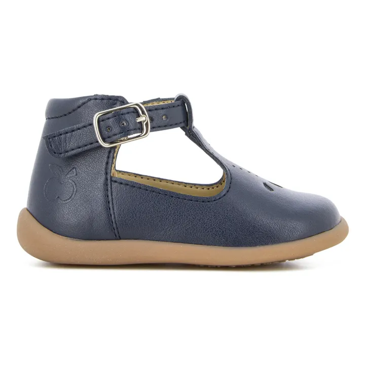 Pom d'Api Babies Salome Vegan Cuir de Pomme | Bleu marine