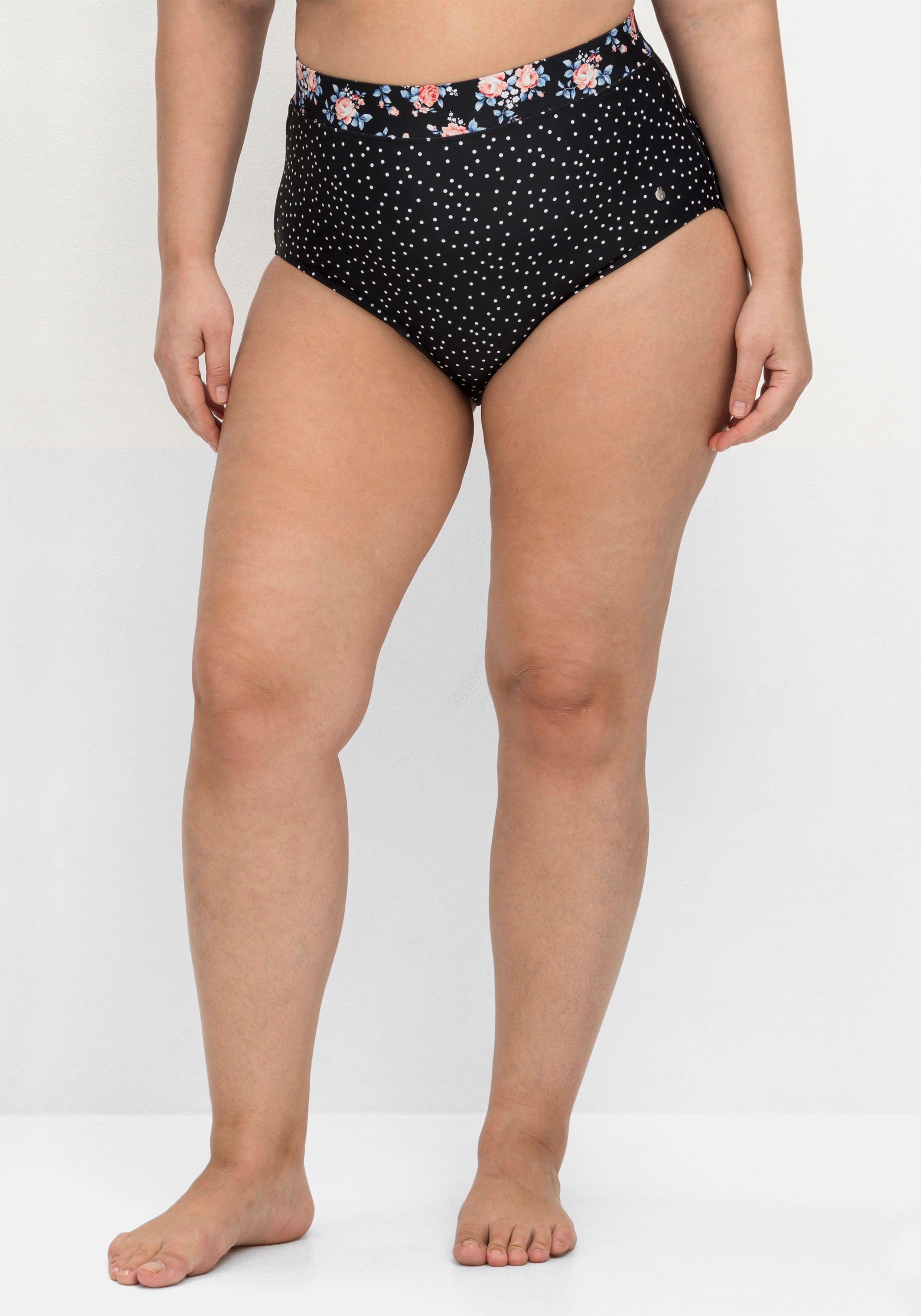 Bikinihose in hohem Schnitt, mit Shaping-Einsatz