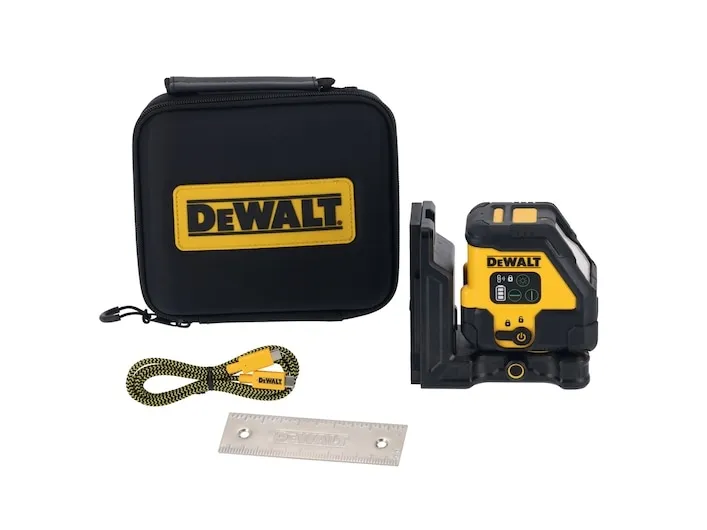 DeWALT DCLE14201GB-XJ, 30 m, 3 mm/m, Grøn, Linjeniveau, Gul, IP65