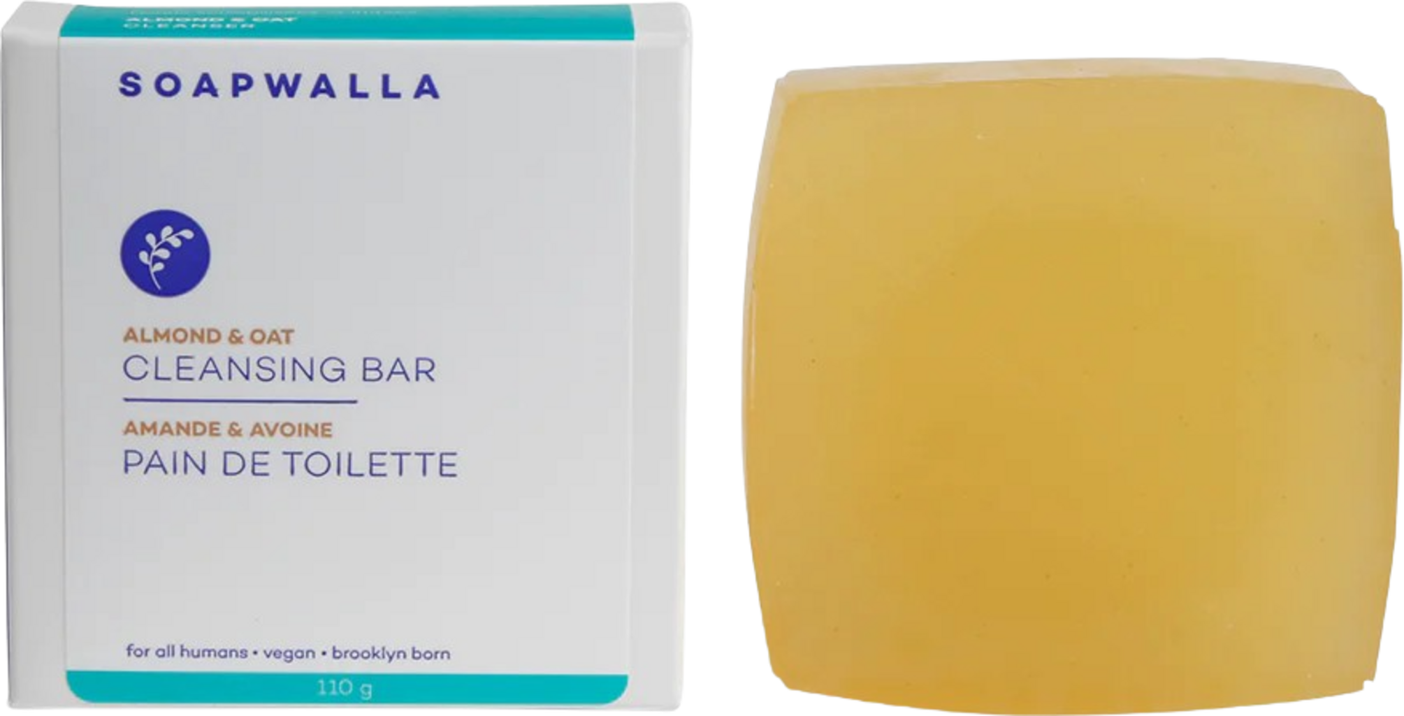 Soapwalla  Soap Bar Almond Oil & Oats, 110 g