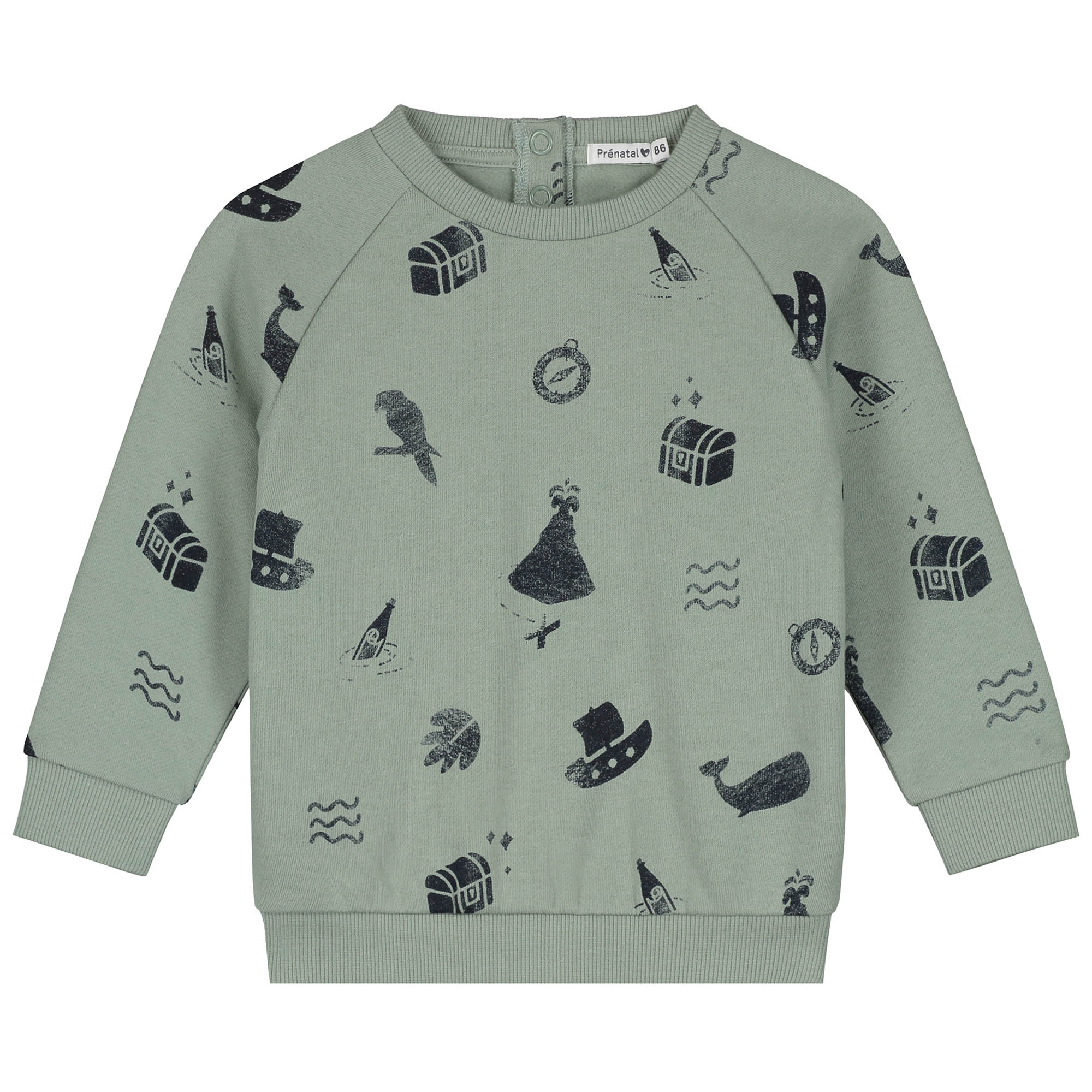 Prénatal peuter sweater lange mouwen all over print multi