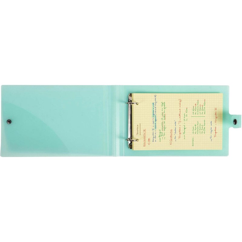 Classeur 2 anneaux plastifié Exacompta Chromaline pastel A5 et 125 x 200 mm - Dos 3 cm couleurs assorties pastel