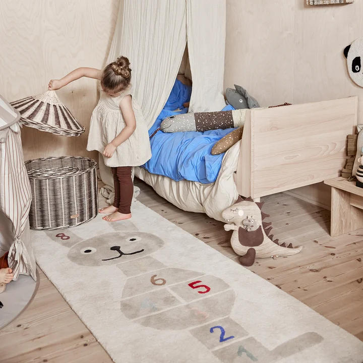 OYOY - Kinderspielteppich, 180 x 75 cm, Kaninchen